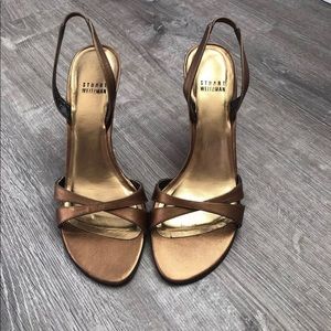 Stuart Weitzman Rare Bronze heels 8.5